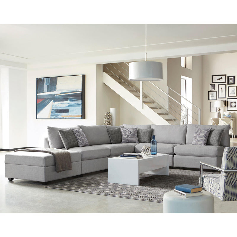 Coaster Furniture Cambria 551511-SET 6 pc Upholstered Modular Sectional - Grey IMAGE 2