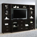  Coaster Furniture Lewes 700881-S4 4 pc Entertainment Center - Cappuccino IMAGE 1