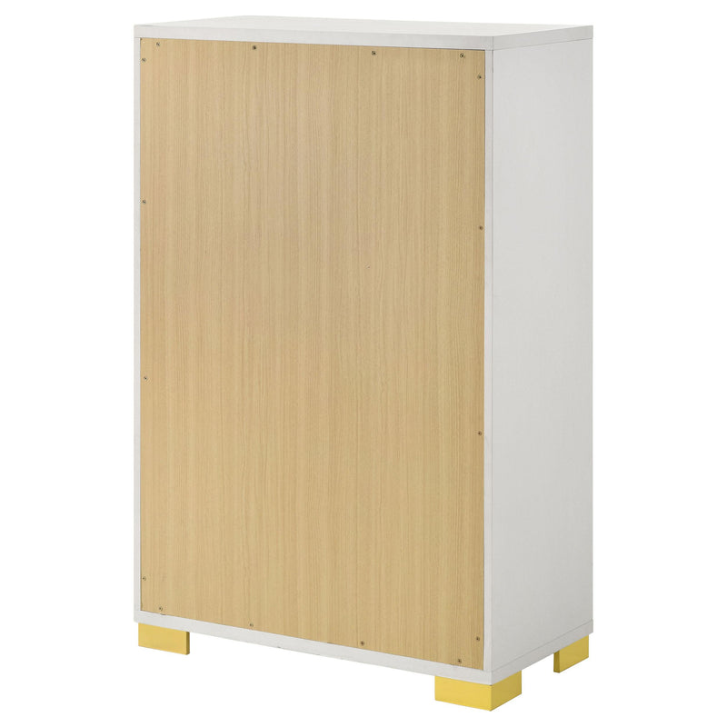  Coaster Furniture Marceline 222935 5-Drawer Bedroom Chest - White IMAGE 9