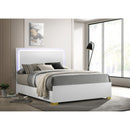  Coaster Furniture Marceline 222931Q Wood Queen LED Panel Bed - White IMAGE 2