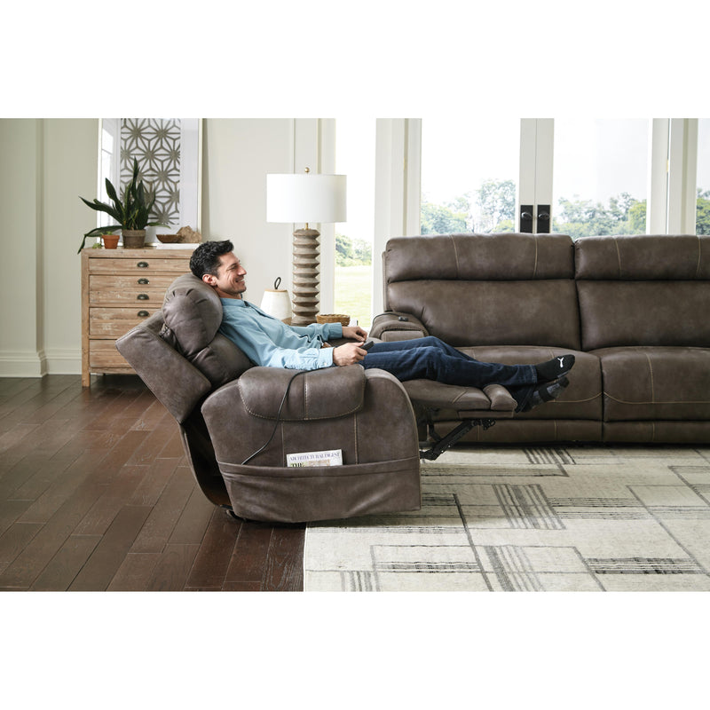 Catnapper Serenity 7630204 Power Headrest Power Wall Hugger Recl w/CR3 Heat/Massage/Lumbar - Steel IMAGE 2