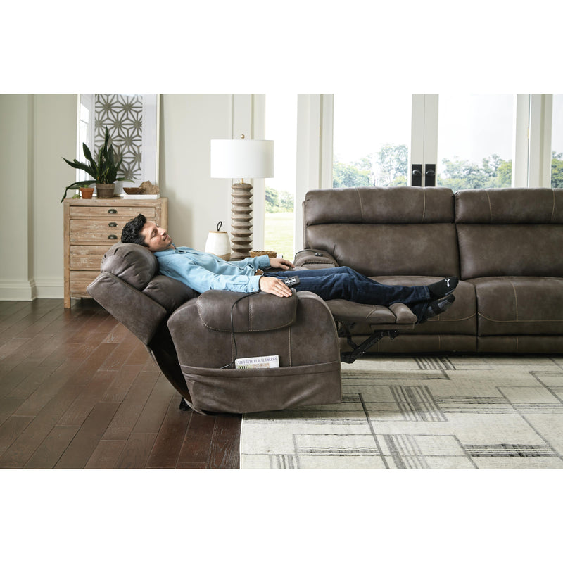 Catnapper Serenity 7630204 Power Headrest Power Wall Hugger Recl w/CR3 Heat/Massage/Lumbar - Steel IMAGE 3
