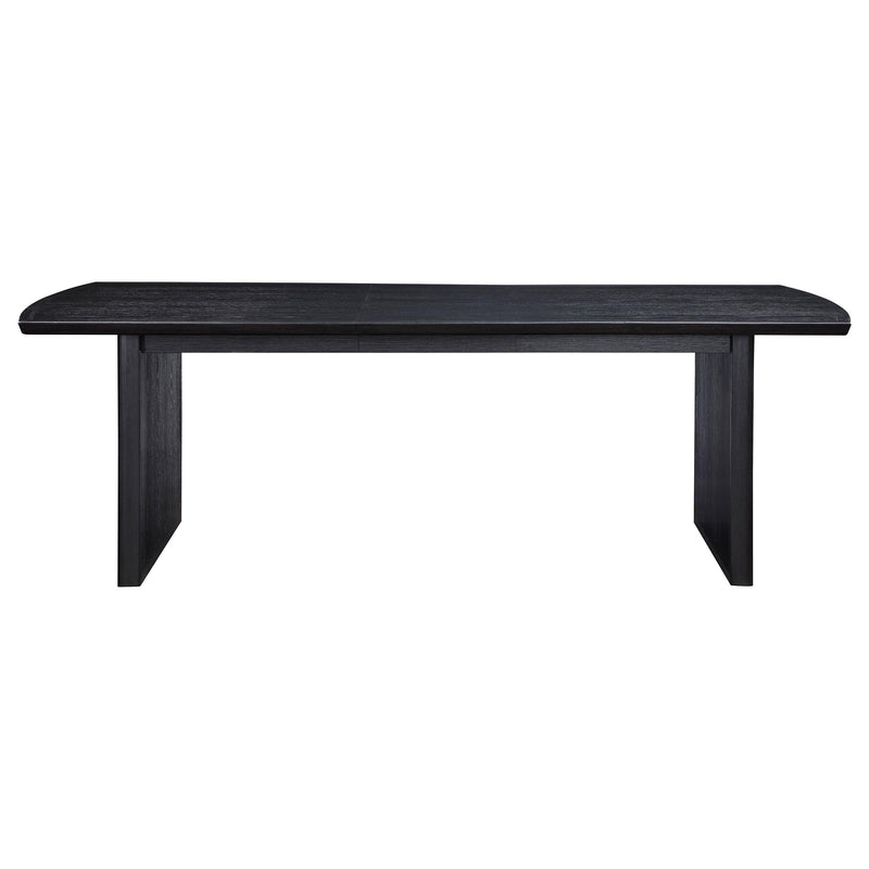 Coaster Furniture Brookmead 108231 100-inch Extension Leaf Dining Table - Black IMAGE 5