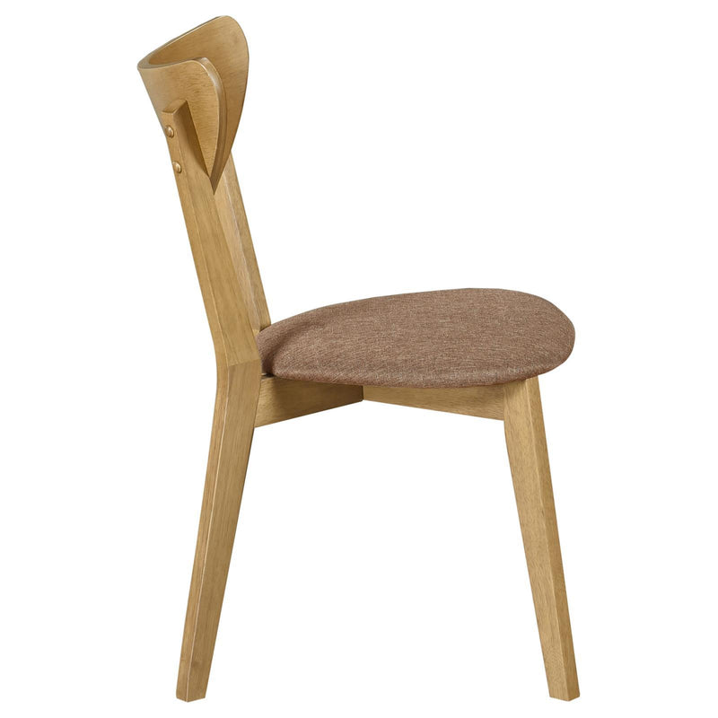 Coaster Furniture Elowen 108442 Wood Dining Side Chair - Light Walnut IMAGE 8