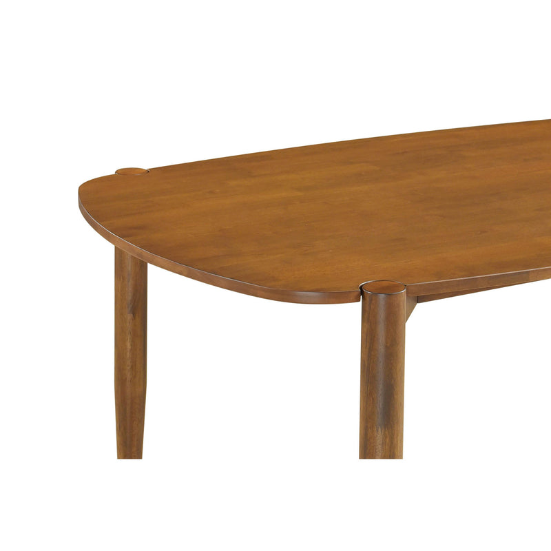 Coaster Furniture Dortch 108461 Oval 63-inch Solid Wood Dining Table - Walnut IMAGE 6