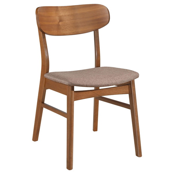 Coaster Furniture Dortch 108462 Dining Side Chair - Walnut and Brown (Set of 2) IMAGE 1