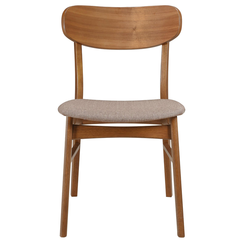 Coaster Furniture Dortch 108462 Dining Side Chair - Walnut and Brown (Set of 2) IMAGE 3