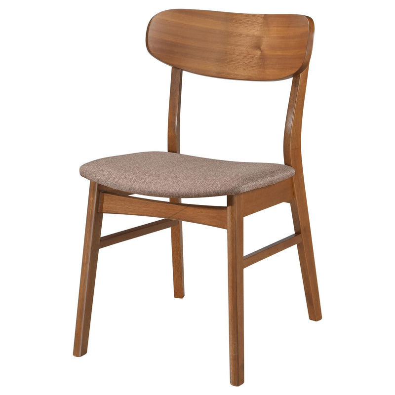 Coaster Furniture Dortch 108462 Dining Side Chair - Walnut and Brown (Set of 2) IMAGE 4