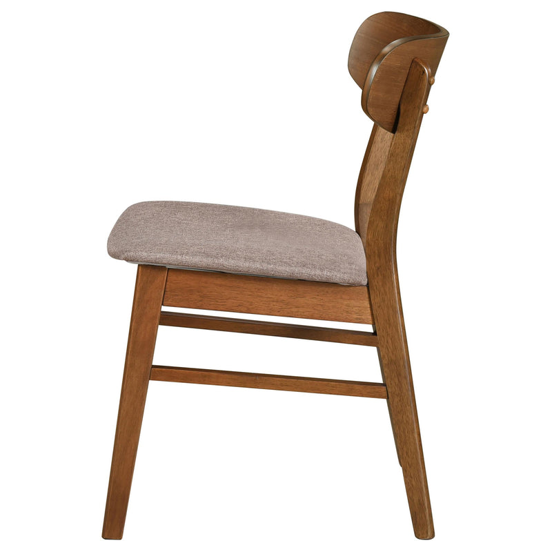 Coaster Furniture Dortch 108462 Dining Side Chair - Walnut and Brown (Set of 2) IMAGE 5