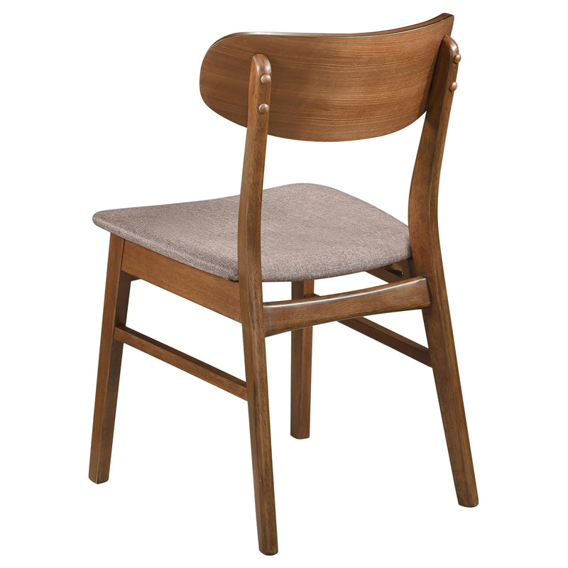 Coaster Furniture Dortch 108462 Dining Side Chair - Walnut and Brown (Set of 2) IMAGE 6