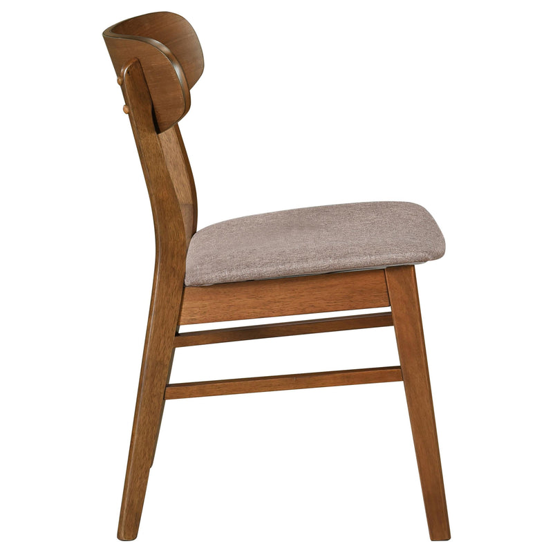 Coaster Furniture Dortch 108462 Dining Side Chair - Walnut and Brown (Set of 2) IMAGE 8