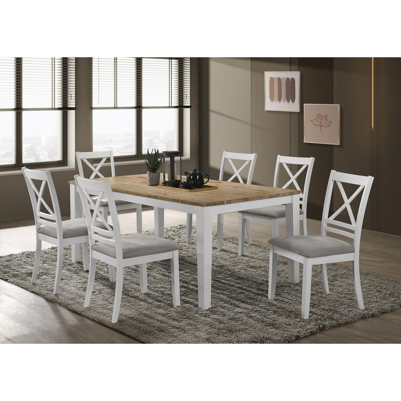 Coaster Furniture Hollis 122242 Cross Back Wood Dining Side Chair - White IMAGE 9