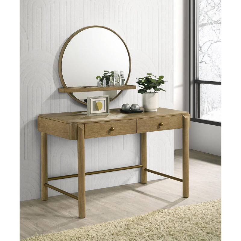  Coaster Furniture Arini 224307 2-Drawer Vanity Desk Makeup Table - Sand Wash IMAGE 8