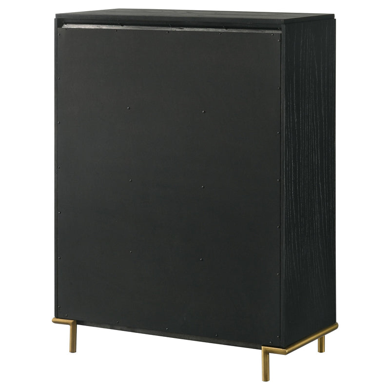 Coaster Furniture Arini 224335 5-Drawer Bedroom Chest - Black IMAGE 8