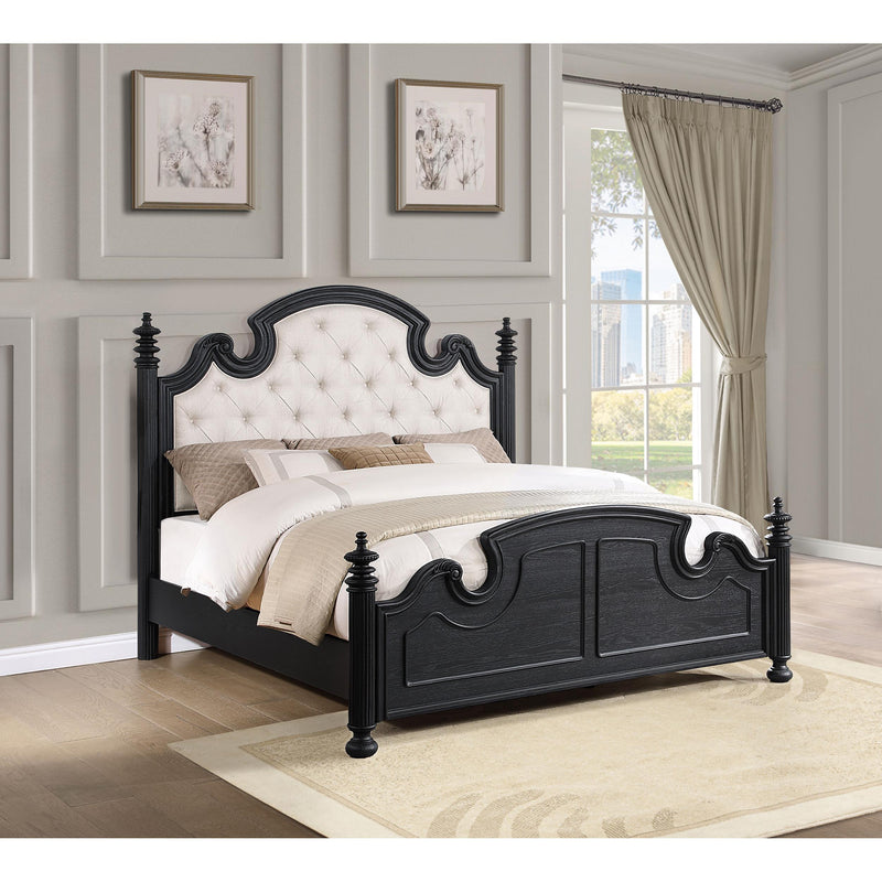 Coaster Furniture Celina 224761Q Wood Queen Poster Bed - Black IMAGE 4