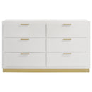 Coaster Furniture Caraway 224773 6-Drawer Bedroom Dresser - White IMAGE 3