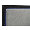  Coaster Furniture Caraway 224781KE Wood Eastern King LED Panel Bed - Black IMAGE 6