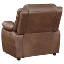  Coaster Furniture Ellington 508283 Upholstered Padded Arm Accent Chair - Dark Brown IMAGE 5