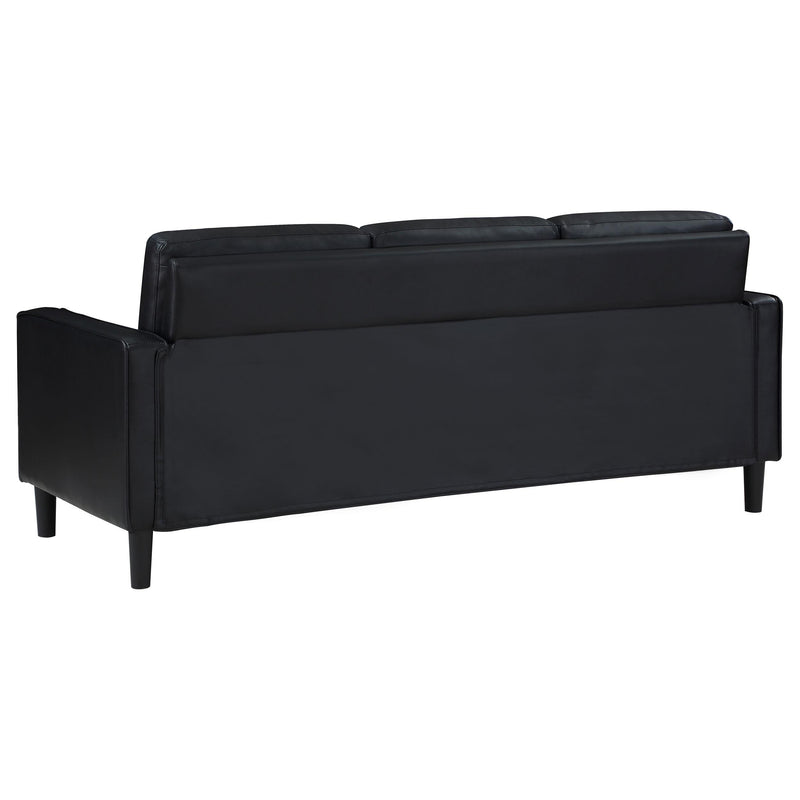  Coaster Furniture Ruth 508361 Upholstered Track Arm Sofa - Black IMAGE 6