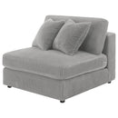  Coaster Furniture Blaine 509997 Upholstered Armless Chair - Fog IMAGE 4