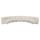  Coaster Furniture Charlotte 551300 8 pc Upholstered Modular Sectional Sofa - Ivory IMAGE 3