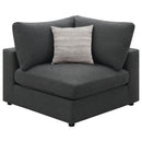  Coaster Furniture Serene 551324-SETB 4 pc Upholstered Modular Sectional - Charcoal IMAGE 7
