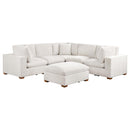  Coaster Furniture Lakeview 551461-SETA 5 pc Upholstered Modular Sectional Sofa - Ivory IMAGE 1