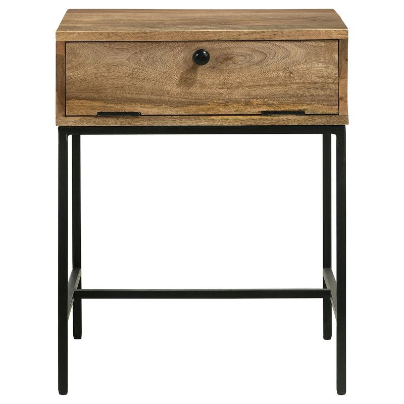 Coaster Furniture Stephie 704697 1-Drawer Rectangular End Table - Honey Brown IMAGE 5