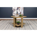  Coaster Furniture Dawn 707717 Square Engineered Wood End Table - Mango Brown IMAGE 2