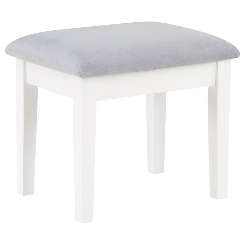 Coaster Furniture Regina 930245 3-Piece Makeup Vanity Table Set Hollywood Lighting - White/Mirror IMAGE 10