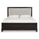 Signature Design by Ashley Neymorton Queen Upholstered Panel Bed B618-57/B618-54/B618-97 IMAGE 3