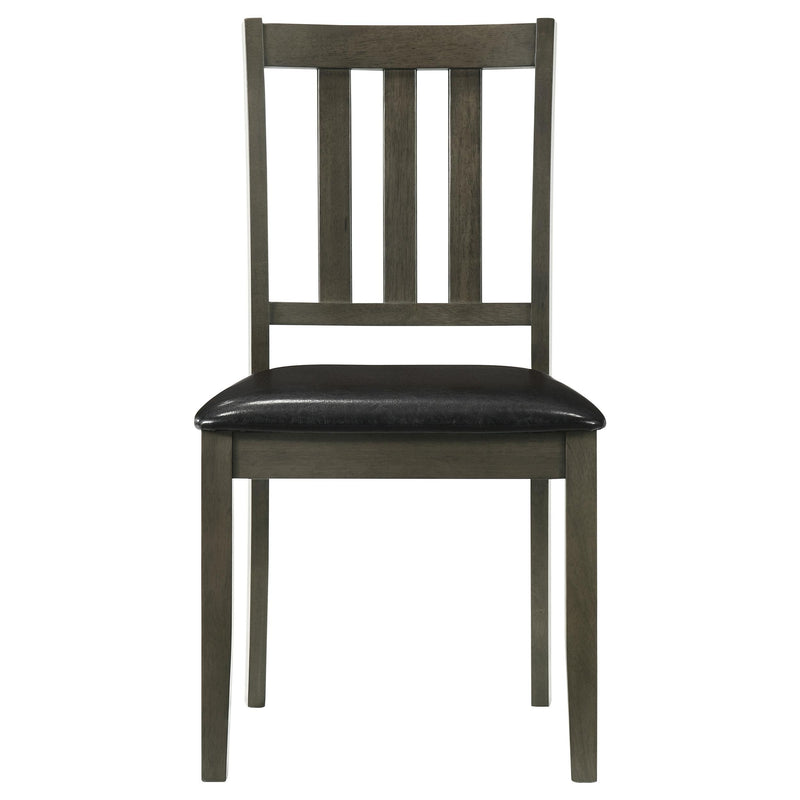 Coaster Furniture Parkwood 150410 5-piece Square Dining Table Set - Charcoal IMAGE 4