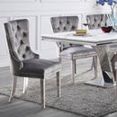  Furniture of America Valdevers Dining Table with Marble Top CM3294T-TABLE IMAGE 1