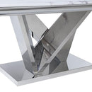  Furniture of America Valdevers Dining Table with Marble Top CM3294T-TABLE IMAGE 4