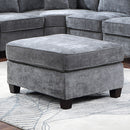  Furniture of America Cajeme Fabric Ottoman CM6744GY-OT IMAGE 1