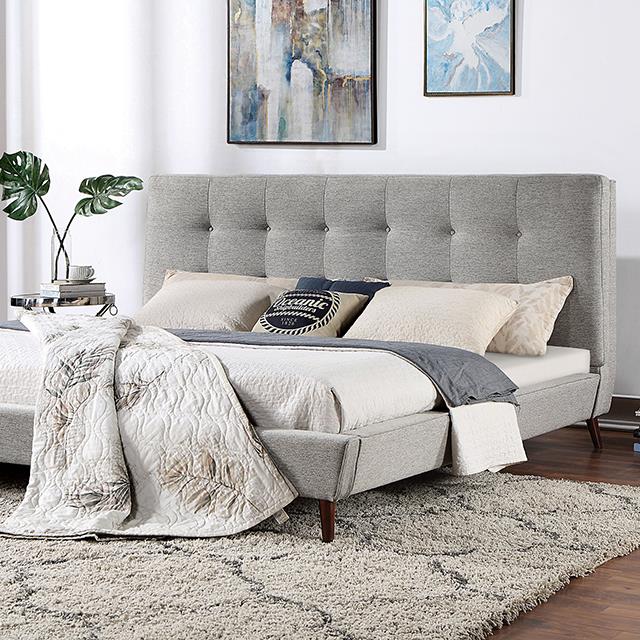 Furniture of America Leomin CM7241GY-EK King Bed IMAGE 1