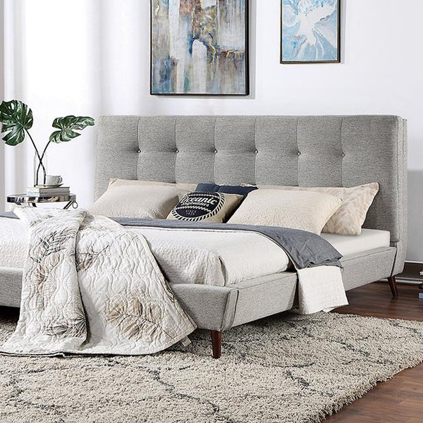 Furniture of America Leomin CM7241GY-Q Queen Bed IMAGE 1