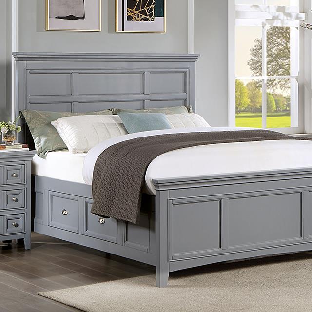 Furniture of America Castlile CM7413GY-Q Queen Bed IMAGE 1