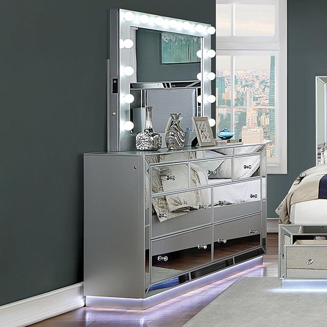 Furniture of America Belladonna Dresser CM7417SV-D IMAGE 1
