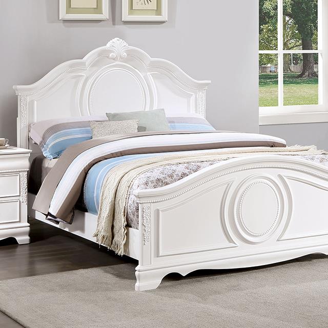 Furniture of America Alecia CM7458WH-F Full Bed IMAGE 1