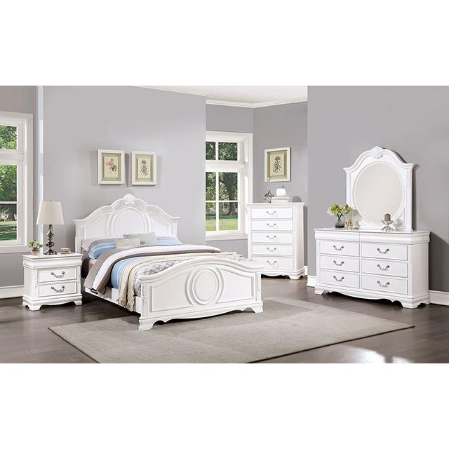 Furniture of America Alecia CM7458WH-T Twin Bed IMAGE 2