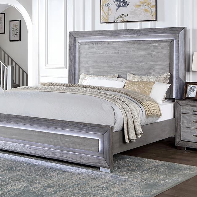 Furniture of America Raiden CM7468GY-CK California King Bed IMAGE 1