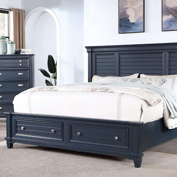 Furniture of America Manzanillo Queen Panel Bed with Storage CM7470BL-Q-BED IMAGE 1