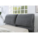  Furniture of America Pillsbury California King Upholstered Platform Bed CM7474GY-CK-BED IMAGE 3