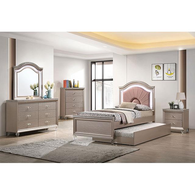 Furniture of America Allie Nightstand CM7901RG-N IMAGE 2