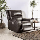 Furniture of America Soterios Power Recliner CM9924DG-CH-PM IMAGE 1