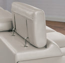  Furniture of America Brekstad Stationary Leatherette Loveseat FOA6476LG-LV-PK IMAGE 4