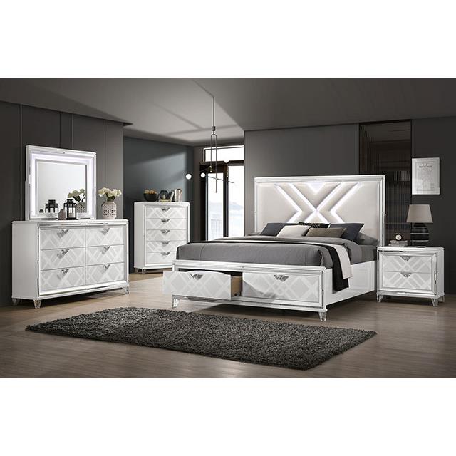 Furniture of America Emmeline FOA7147WH-CK California King Bed IMAGE 2