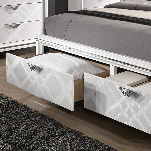 Furniture of America Emmeline FOA7147WH-CK California King Bed IMAGE 3