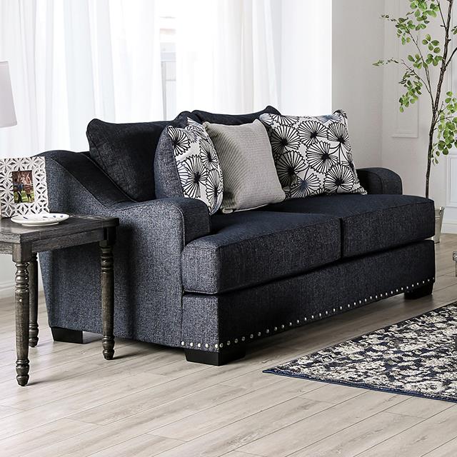 Furniture of America Sonora Fabric Loveseat SM1218-LV IMAGE 1